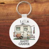 RV-aanhangwagen voor ruitglas Sleutelhanger (Voorkant)