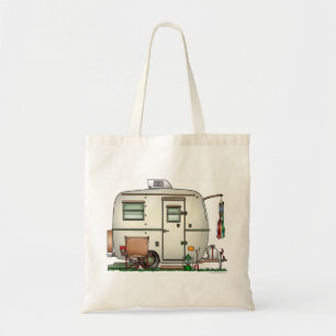 RV-aanhangwagen voor ruitglas Tote Bag