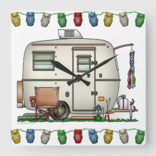 RV-aanhangwagen voor  ruitglas Vierkante Klok