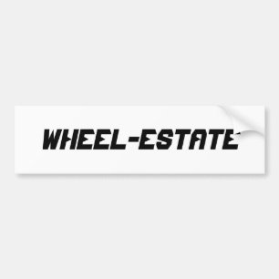 RV Camper Camp Motor Home Fun = Wiel Estate Bumpersticker