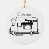 RV Camper Caravan Thunder-Cove Keramisch Ornament (Voorkant)