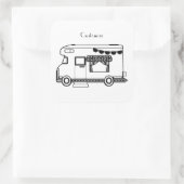 RV Camper Caravan Thunder-Cove Vierkante Sticker (Tas)