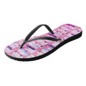 RV Campervan Vanlife Motorhome Trailer CUSTOM Roze Teenslippers (Schuin)