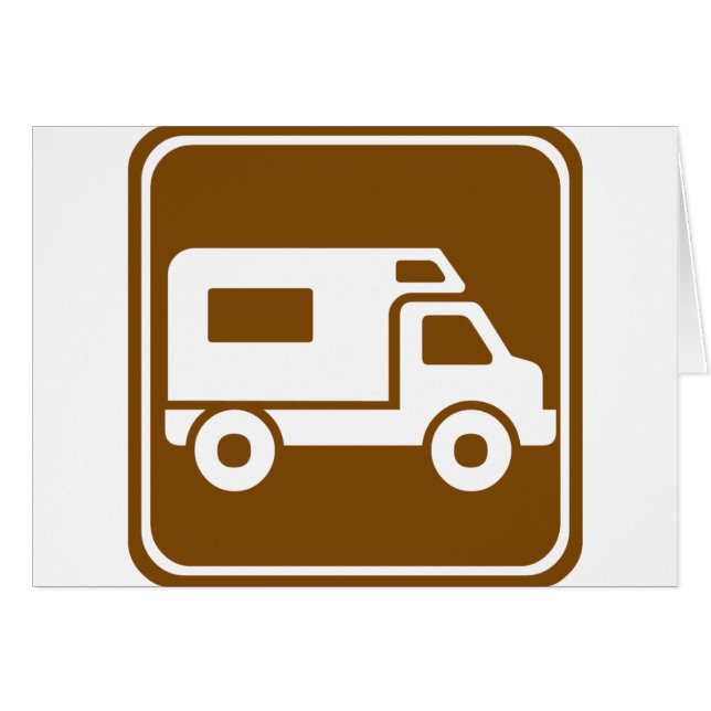 RV Campground Highway Sign (Voorkant Horizontaal)
