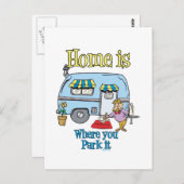 Rv Camping Briefkaart (Voorkant / Achterkant)