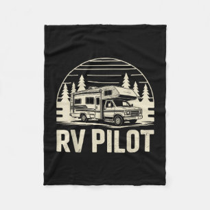Rv camping camper rv piloot roadtrip avontuur  fleece deken