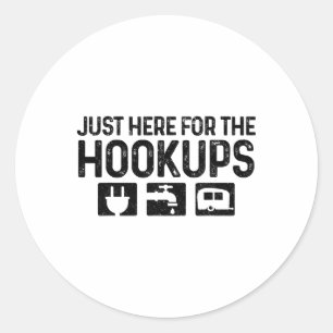 Rv Camping Kleding Co. Camping Rv Caravan Motorhom Ronde Sticker
