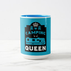 RV Camping Queen USA Tweekleurige Koffiemok