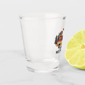 RV Camping Trailer "Thuis is waar je het parkeren" Shot Glas (Links)