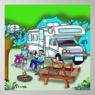 RV-Cartoon 9475 Poster