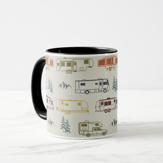RV Coffee-Mok, Camper Coffee-Mok Mok (Voorkant links)