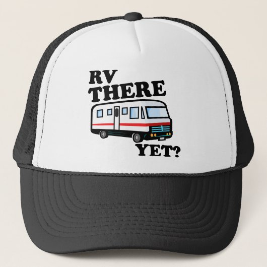 RV ER NOG? (wit) Trucker Pet (Voorkant)