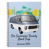 RV Journal Famille Voyage Voyage Voyage Notes Plan (Devant)