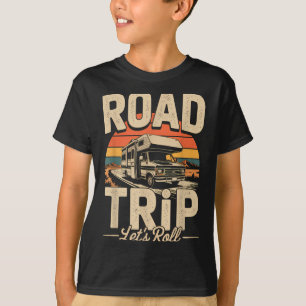 Rv kamperen camper roadtrip laten we rollen avontu t-shirt