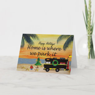 RV-kerstkaarten uit mijn kunst Kaart