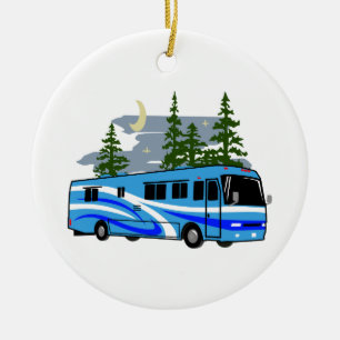 RV Motor Home Camping Keramisch Ornament