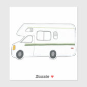  RV Motorhome Camper Cute Tekening Kunst Sticker (Vel)