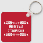 RV Motorhome Kerstdecoratie Sleutelhanger (Achterkant)