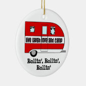 RV-Ornamenten - "Dit is hoe we rollen" Keramisch Ornament (Rechts)