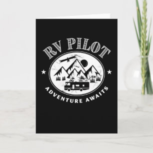 RV Pilot Adventure wacht op Motorhome Gift Kaart
