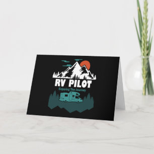 RV Pilot Camping Motorhome Reizen Vacking Gift Kaart