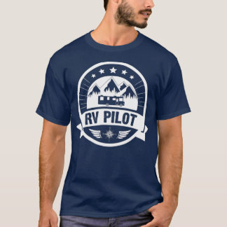 RV Pilot Funny Motorhome RV Reis voor mannen T-shirt