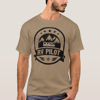 RV Pilot Funny Motorhome RV Travel for Men T-shirt