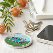 RV recreatief voertuig Sleutelhanger (Zijkant)