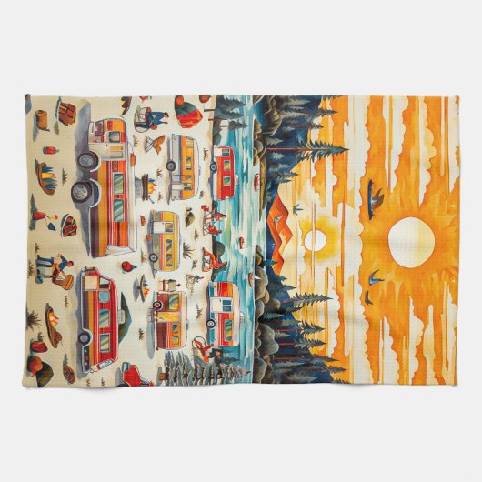 RV-reizen Theedoek (Horizontaal)