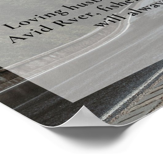 RV RVer Camper Viering van het Leven, Begrafenisfo Poster (Hoek)