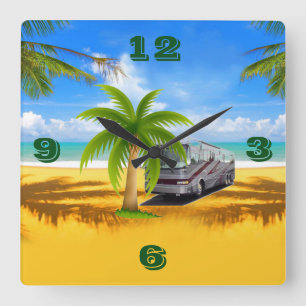 RV TIJD Tic Toc Wandklokken Vierkante Klok