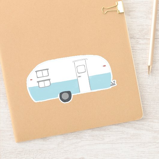  RV-trailer Camper Cute Drawing Art Sticker (Notitieboek)