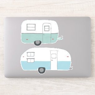 RV-trailer Camper set van 2 tekenkunst Sticker