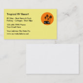 RV Visitekaartjes voor retourreizen (Voorkant / Achterkant)