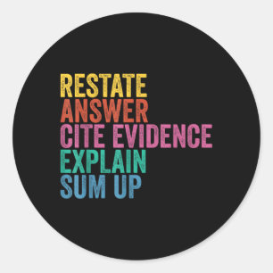 Rvegas Honkbal Fan Schrijfstrategie Grappige Tekst Ronde Sticker