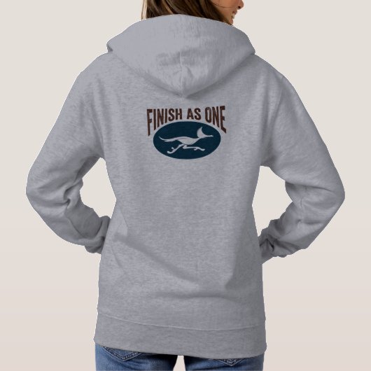 RVRR "Train"ing Run - Gray Hoodie Sweatshirt (Achterkant)