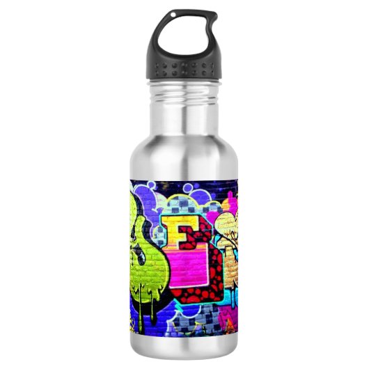RVS-waterfles Ja Graffiti Waterfles (Voorkant)