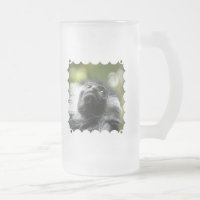 Rwanda Colobus Monkey Frosted Beer Mok