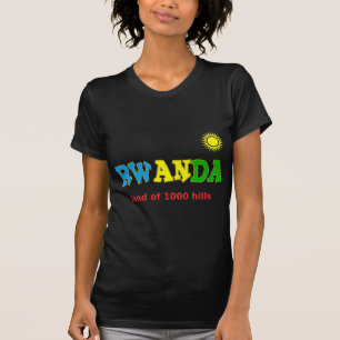 Rwanda, de deelstaat van 1000 heuvels t-shirt