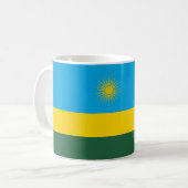 Rwanda Drapeau en céramique café Mug (Devant gauche)