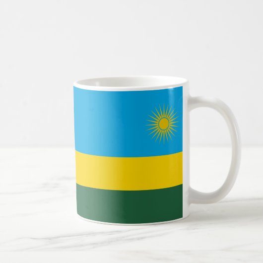 Rwanda Drapeau en céramique café Mug (Droite)
