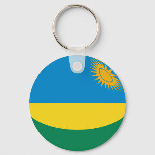 Rwanda Fisheye Flag Sleutelhanger