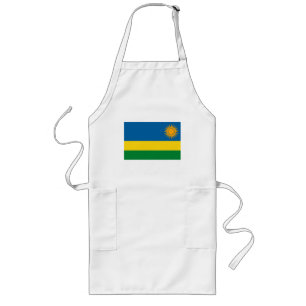 Rwanda Flag Apron Lang Schort