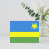 Rwanda Flag Briefkaart (Staand voorkant)