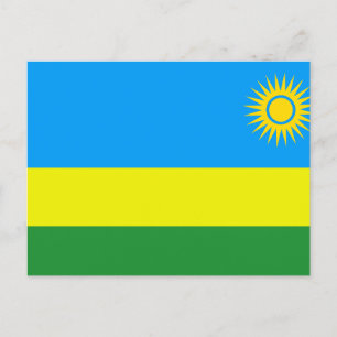 Rwanda Flag Feestdagenkaart