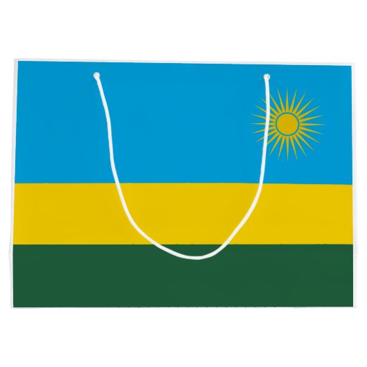 Rwanda Flag Groot Cadeauzakje (Achterkant)