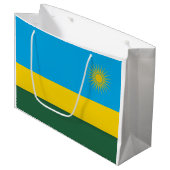 Rwanda Flag Groot Cadeauzakje (Voorkant Gekanteld)