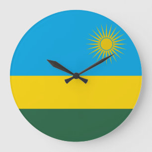 Rwanda Flag Grote Klok