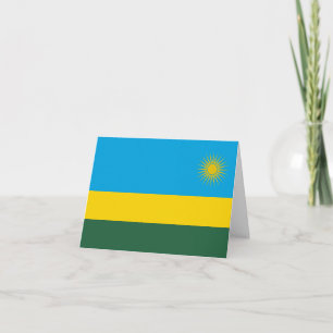 Rwanda Flag Kaart