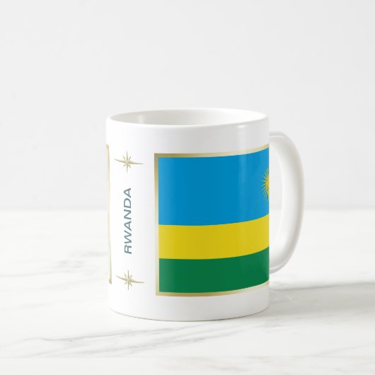 Rwanda Flag + Map Mok (Voorkant rechts)